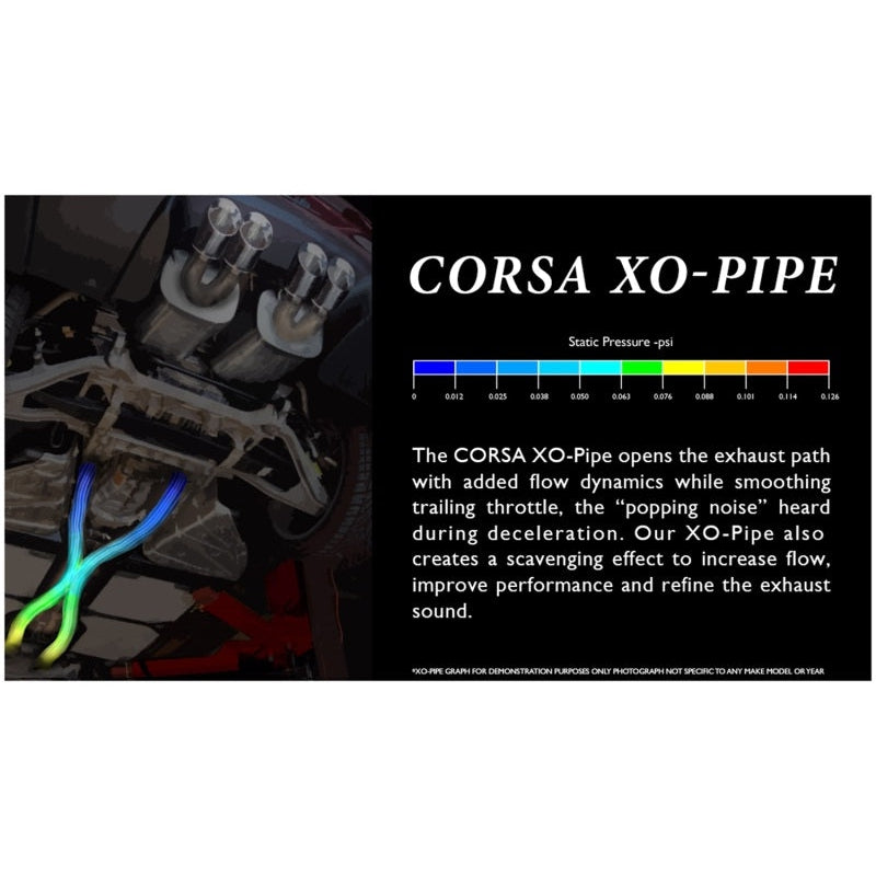 Corsa 2.5in X-Pipe - 2006-2008 Chevrolet Corvette C6 Auto 6