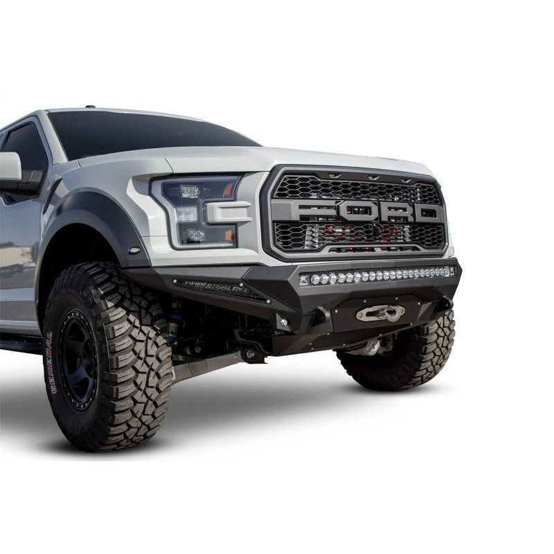 Addictive Desert Designs 17-18 Ford F-150 Raptor Stealth Fighter Front Bumper w/ Winch Mount