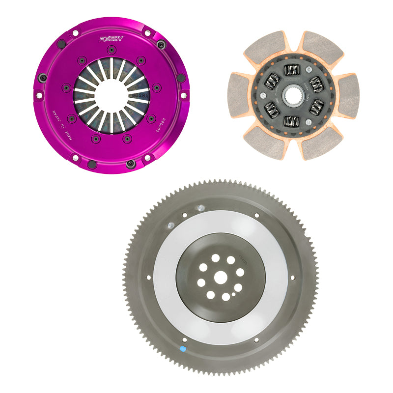 Exedy 1990-1991 Acura Integra L4 Hyper Single Clutch Sprung Center Disc Push Type Cover - T1 Motorsports