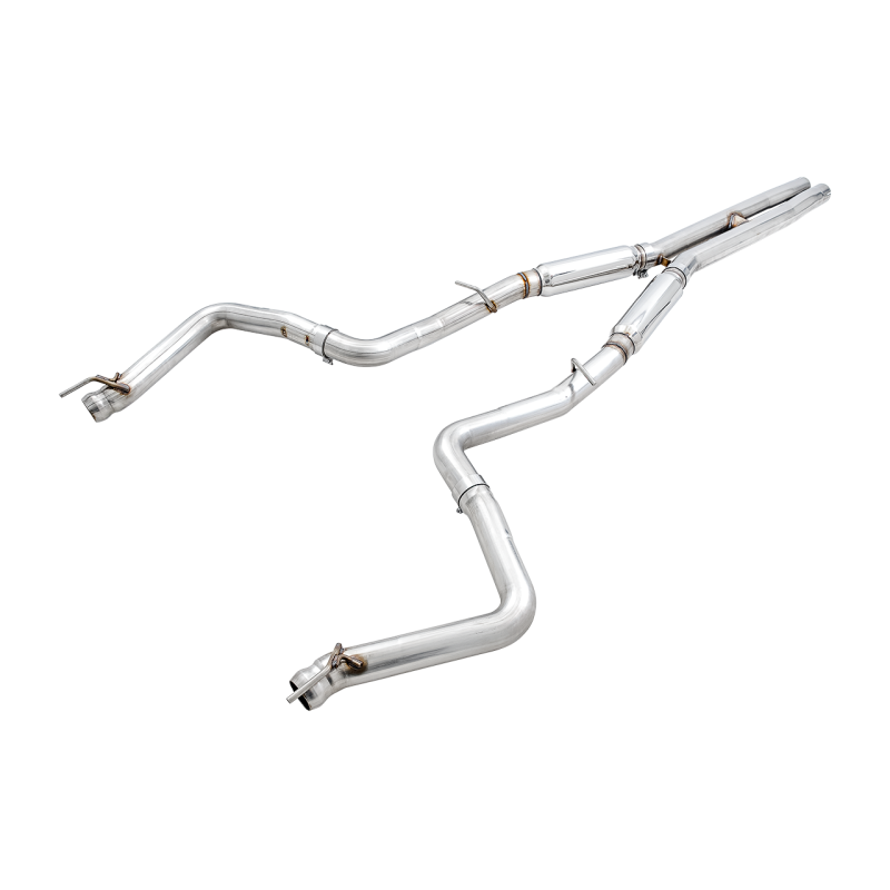 AWE Tuning 2015+ Dodge Challenger 6.4L/6.2L SC Track Edition Exhaust - Quad Chrome Silver Tips