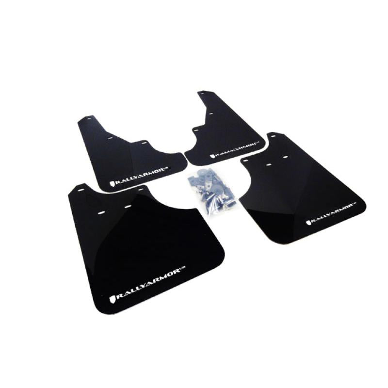 Rally Armor 09-13 Subaru Forester Black UR Mud Flap w/ White Logo