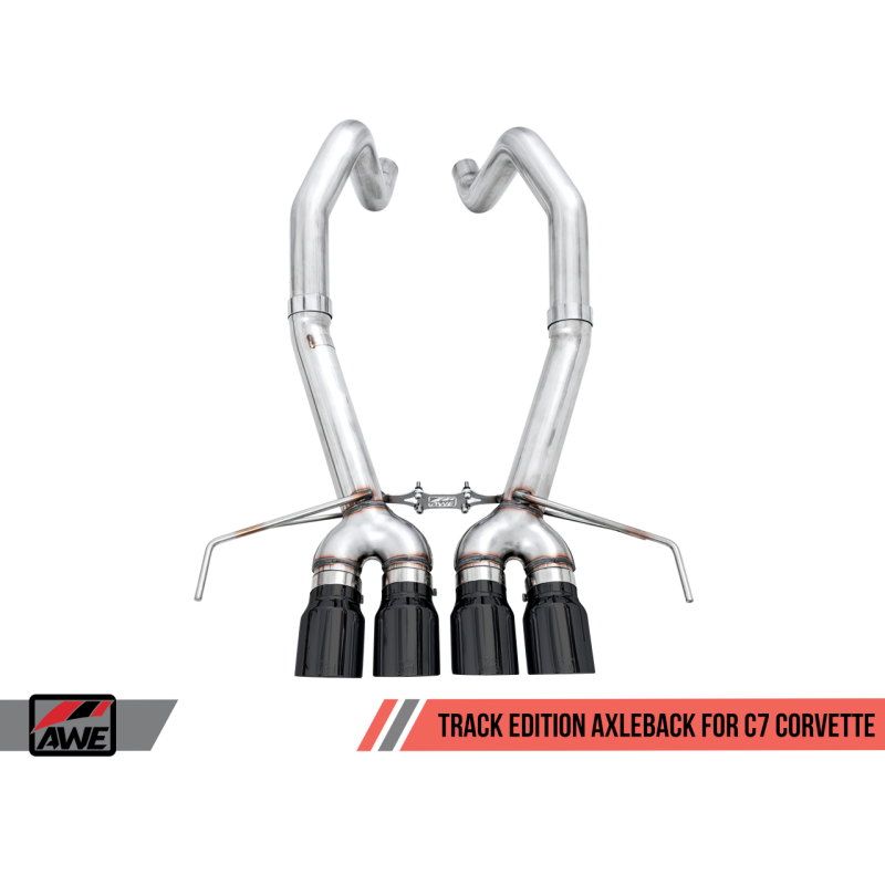 AWE Tuning 14-19 Chevy Corvette C7 Z06/ZR1 Track Edition Axle-Back Exhaust w/Black Tips