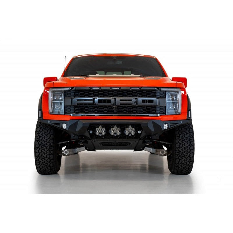 Addictive Desert Designs 2021+ Ford Raptor Bomber Front Bumper w/ 3 Baja Designs LP6 Light Mounts