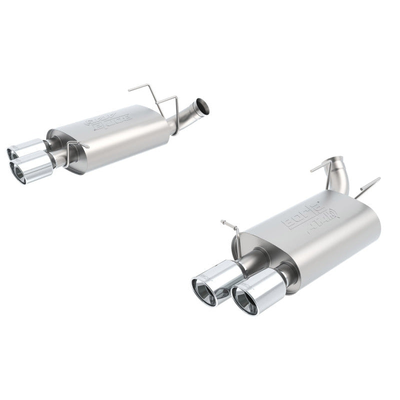 Borla 13-14 Mustang Shelby GT500 GT 5.8L V8 RWD Dual Split Rear Exit ATAK Exhaust Rear Section Only - T1 Motorsports