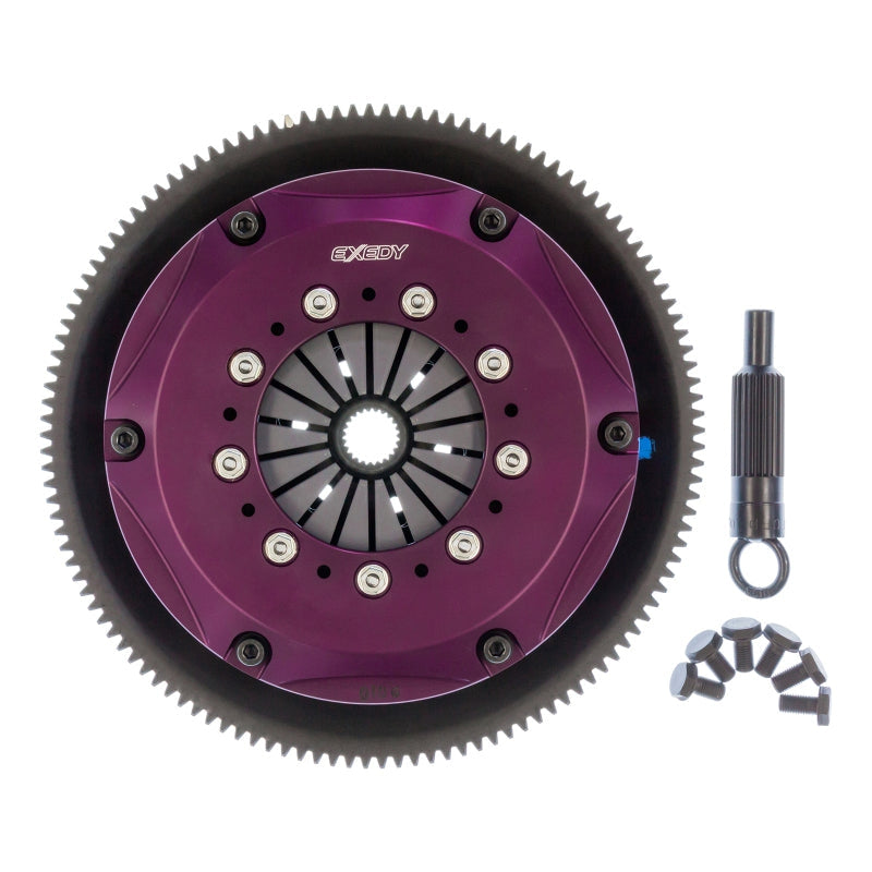 Exedy 1986-1989 Mazda RX-7 R2 Hyper Triple Cerametallic Clutch Rigid Disc Push Type Cover - T1 Motorsports