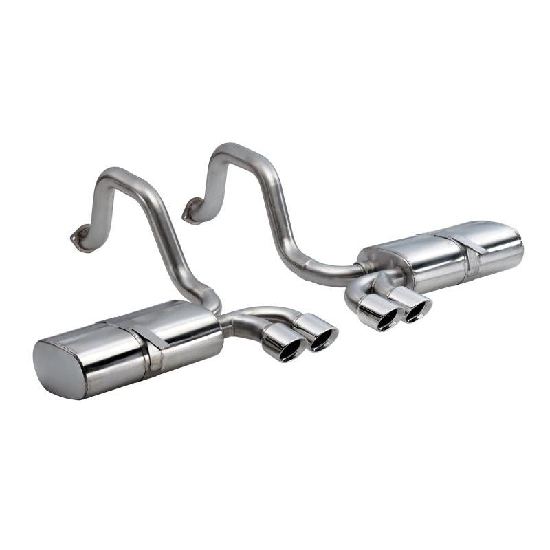 Corsa Sport Axle-Back Exhaust (Polished 3.5" Twin Tips) - 1997-2004 Chevrolet Corvette C5 Z06 5.7L V8