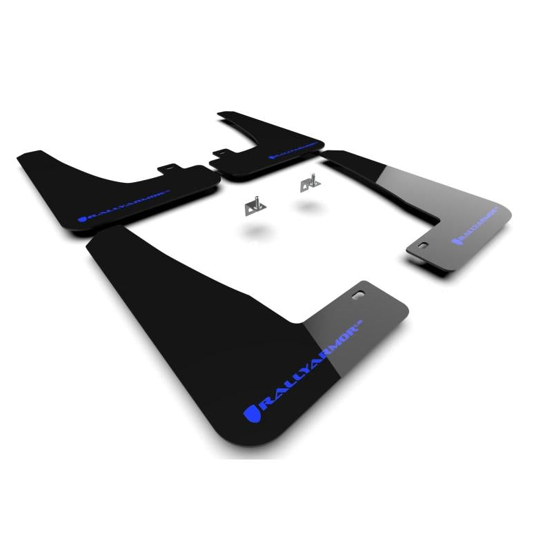 Rally Armor 2022 Tesla Model X Black UR Mud Flap w/ Blue Logo