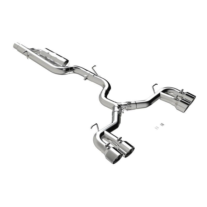 MBRP 2022 Volkswagon Golf R MK8 3in Cat-Back Quad Split Rear Valve Delete Exhaust - T1 Motorsports