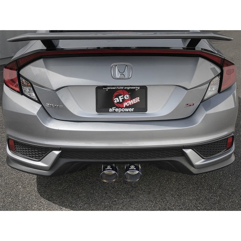 aFe Takeda 3in 304 SS Cat-Back Exhaust System w/ Blue Tips 2017 Honda Civic Si I4 1.5L (t)