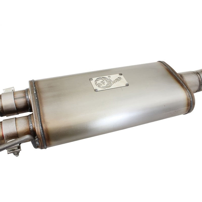aFe Rebel Series Exhaust SS Front Side Exit CB w/ Black Tips 10-14 Ford F150 Ecoboost V8 6.2L