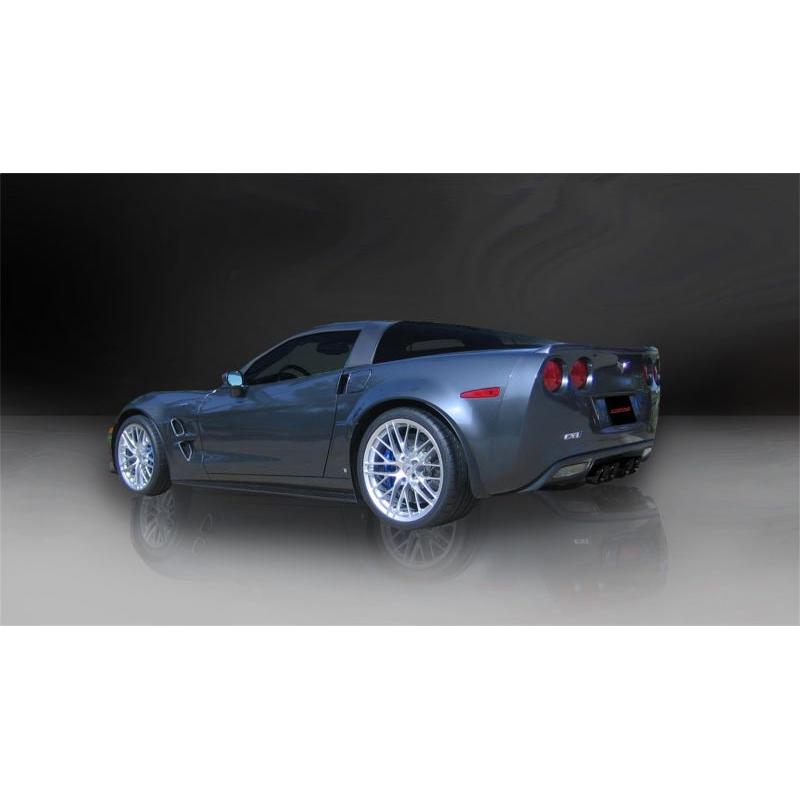 Corsa 06-13 Chevrolet Corvette C6 Z06 7.0L V8 Black Sport Cat-Back Exhaust