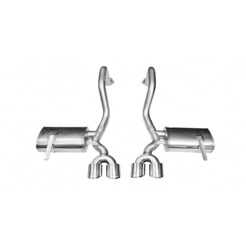 Corsa Xtreme Axle-Back Exhaust (Polished Twin 4.0" Tips) - 1997-2004 Chevrolet Corvette C5 Z06 5.7L V8