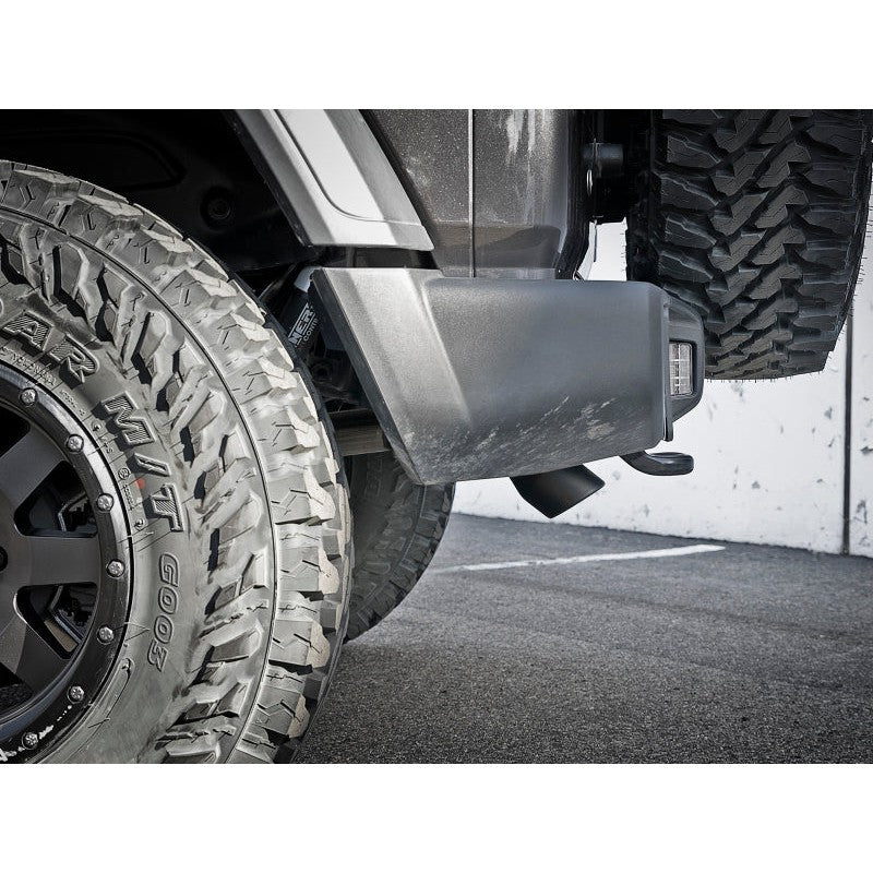 aFe MACH Force-Xp Axle-Back Hi-Tuck Exhaust System w/Black Tip 18-19 Jeep Wrangler (JL) V6 3.6L