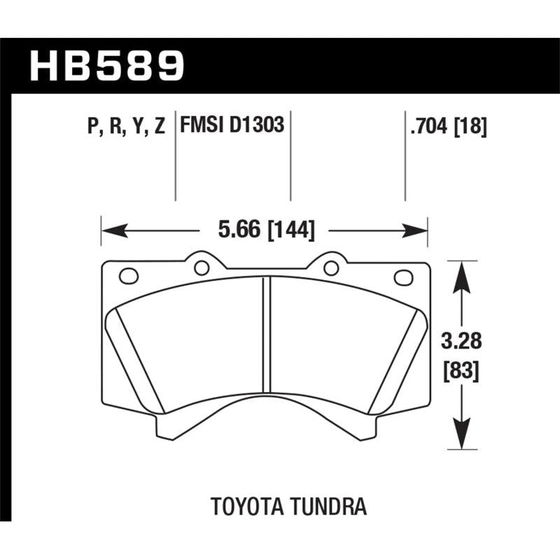 Hawk 08-21 Toyota Land Cruiser HP Plus Brake Pad Set - T1 Motorsports