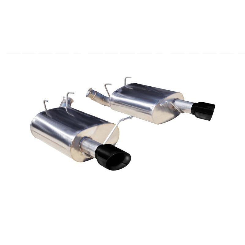 Corsa 11-13 Ford Mustang 3.7L V6 Black Sport Axle-Back Dual Rear Exhaust