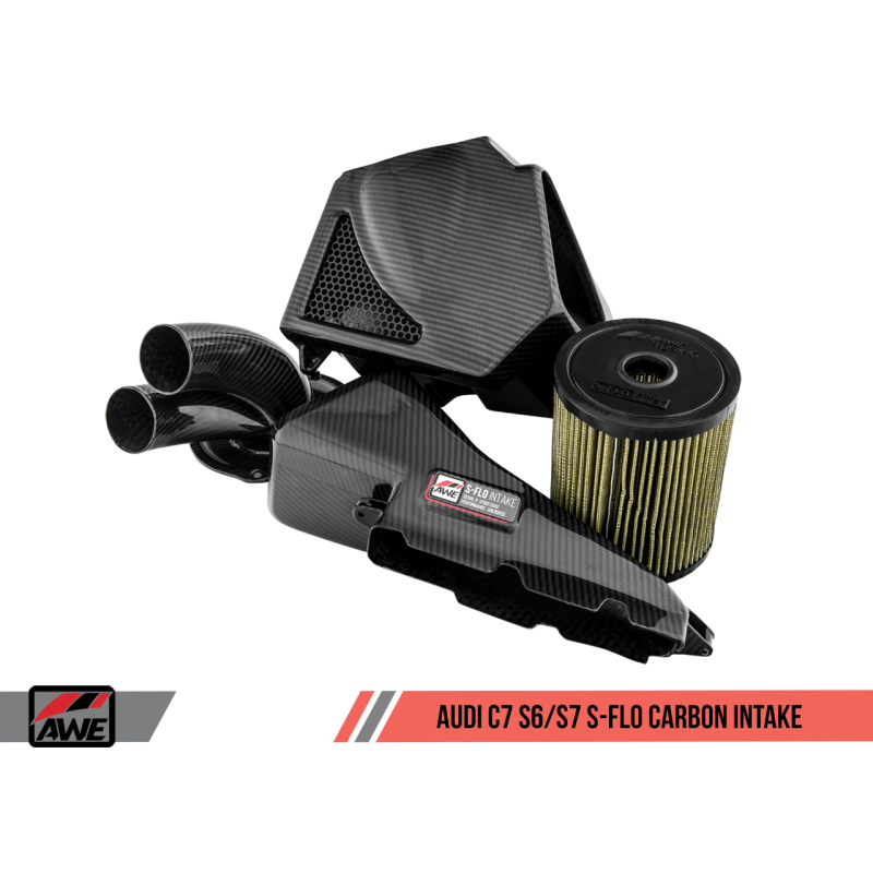 AWE Tuning Audi C7 S6 / S7 4.0T S-FLO Carbon Intake V2 - T1 Motorsports