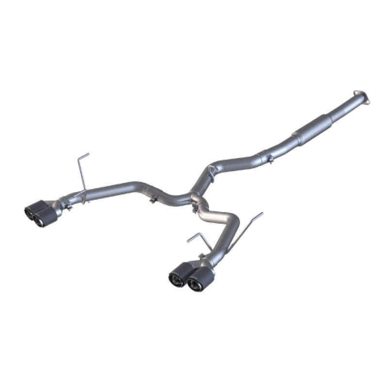 MBRP 15-19 Subaru WRX 2.0L/STI 2.5L 3in Dual Split Rear Exit w/ 3.5in CF Tips - T304 (Race Version) - T1 Motorsports