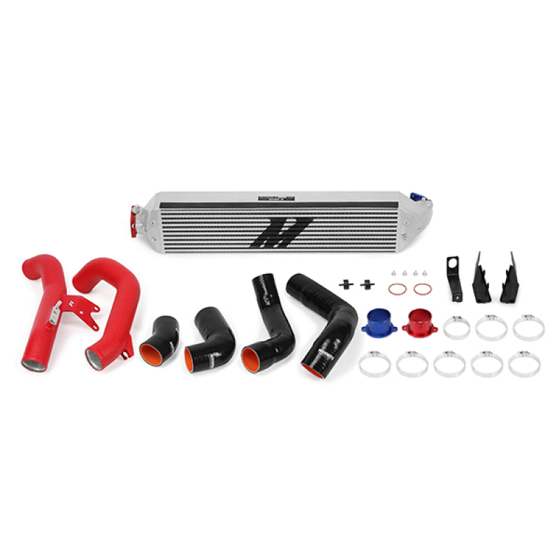 Mishimoto 2016+ Honda Civic 1.5T / 2017+ Honda Civic Si Silver Intercooler Kit w/Red Pipes - T1 Motorsports