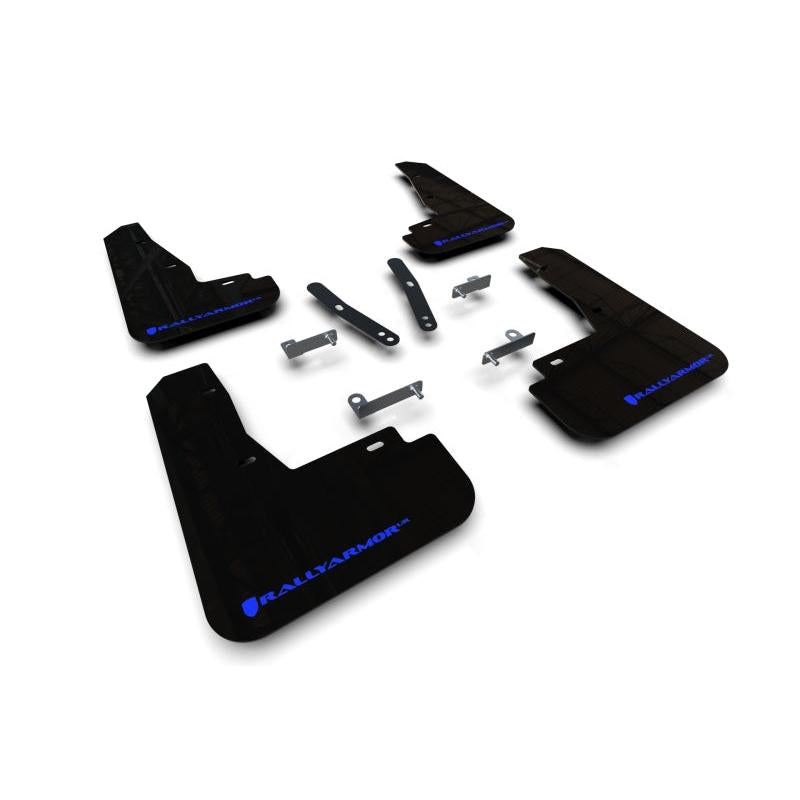 Rally Armor 22-23 Kia EV6 Black UR Mud Flap Blue Logo