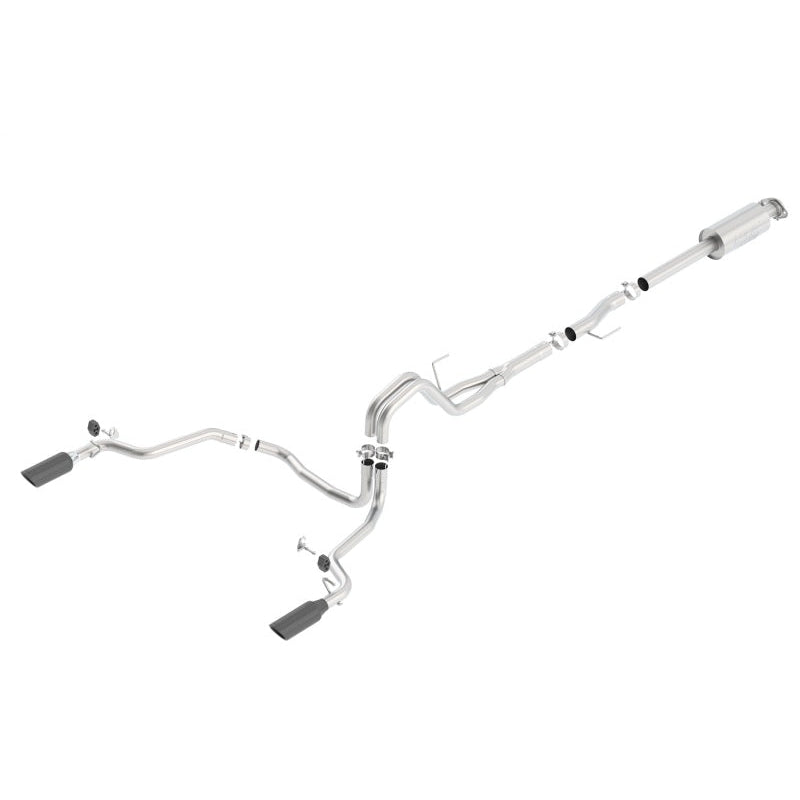 Borla 15-16 Ford F150 3.5L EcoBoost Ext. Cab Black Chrome CB Exht ATAK Single Split Rear Exit - T1 Motorsports