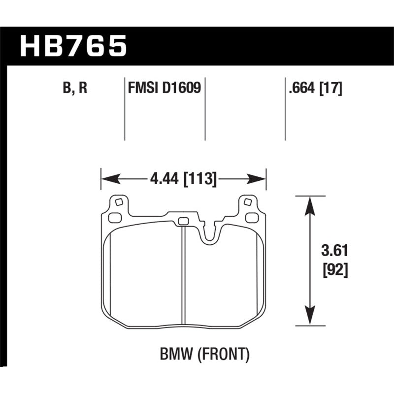 Hawk 14-15 BMW 228i/Xi HPS 5.0 Front Brake Pads - T1 Motorsports