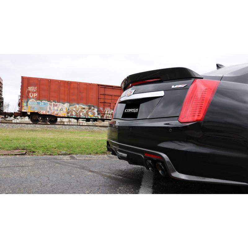 Corsa 2.75in Xtreme Axle-Back Exhaust w/ Black Tips - 2016-2019 Cadillac CTS V 6.2L V8