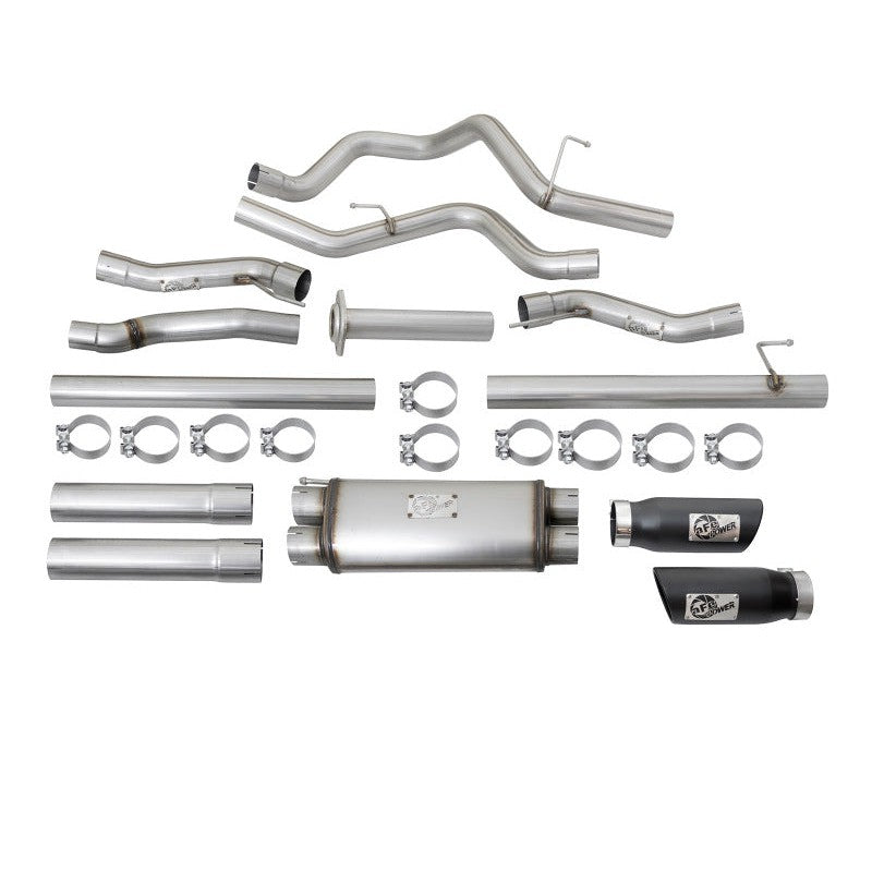 aFe MACHForce XP 3in 409-SS Exhaust Cat-Back 2017 Ford F-150 Raptor V6-3.5L (tt) w/ Black Tip