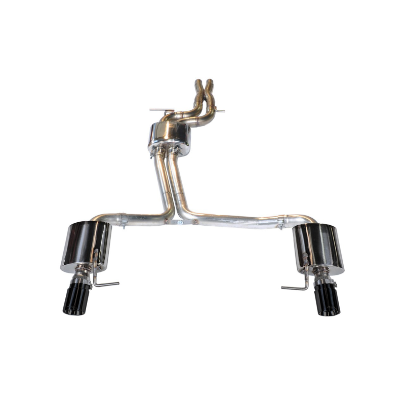 AWE Tuning Audi C7 A6 3.0T Touring Edition Exhaust - Dual Outlet Diamond Black Tips - T1 Motorsports
