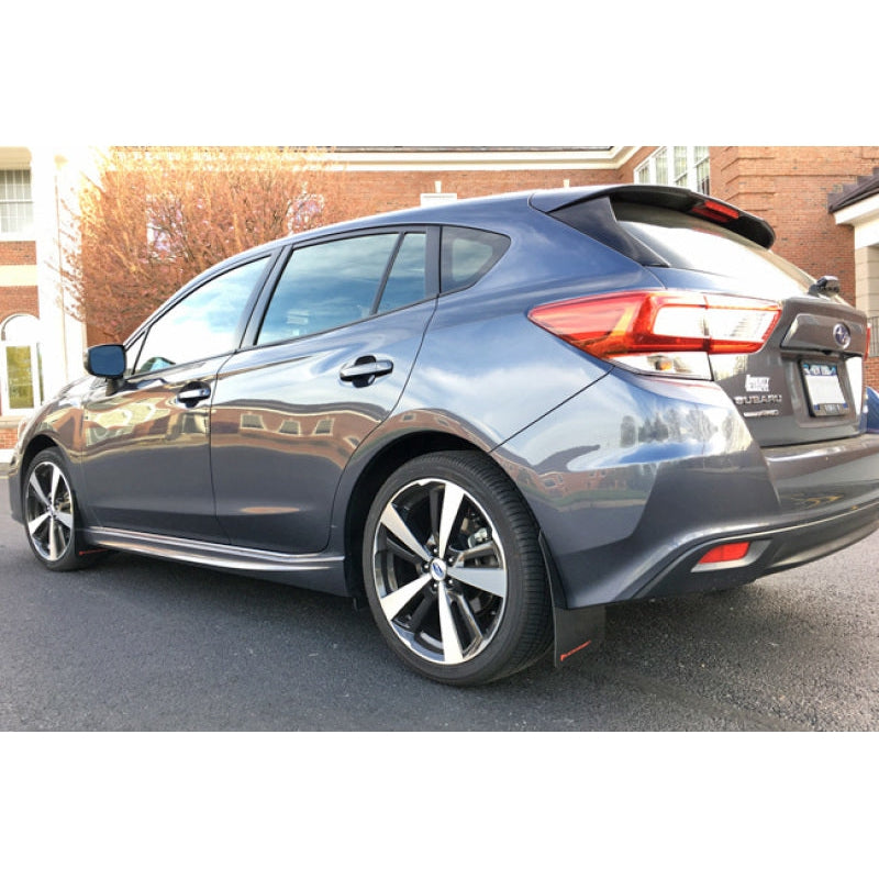 Rally Armor 17-22 Subaru Impreza Black UR Mud Flap w/ White Logo - T1 Motorsports