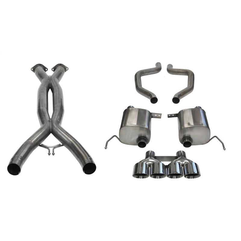 Corsa 2015+ Chevrolet Corvette C7 Z06 2.75in Dual Rear Xtreme Cat-Back Exhaust w/ Quad Polished Tips