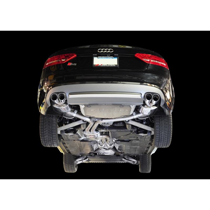 AWE Tuning Audi B8 S5 4.2L Touring Edition Exhaust System - Polished Silver Tips