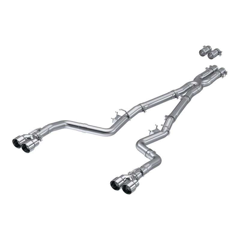 MBRP 15-Up Challenger 5.7L / 17-Up 6.2L/6.4L 3in Race Series Cat-Back w/ Quad Tips AS Exhaust - T1 Motorsports