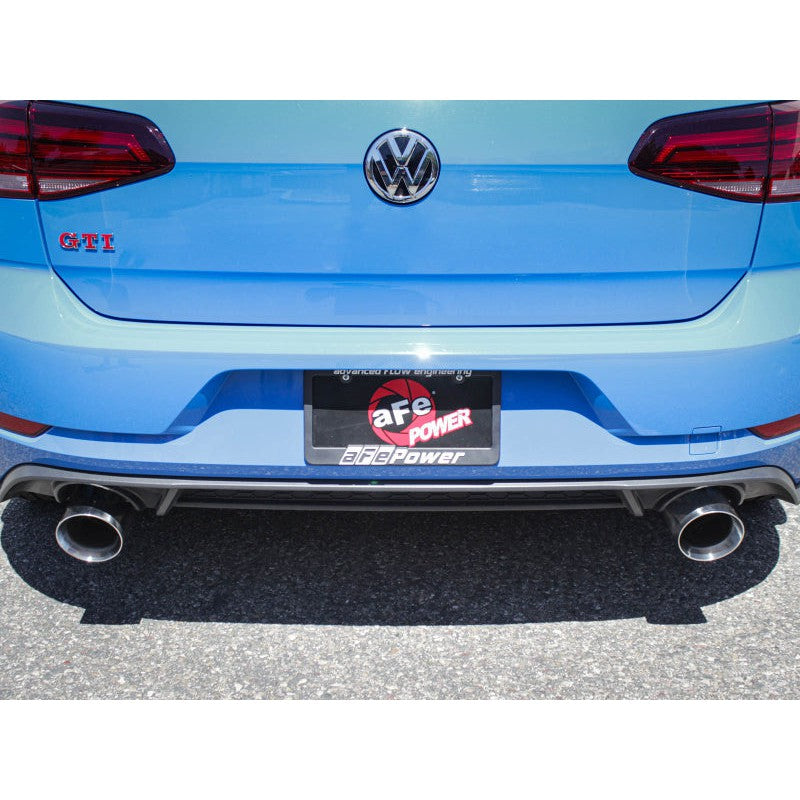 aFe 18-20 VW GTI (MK7.5) 2.0L MACH Force-Xp 3in to 2.5in 304 SS Axle-Back Exhaust System- Pol. Tips