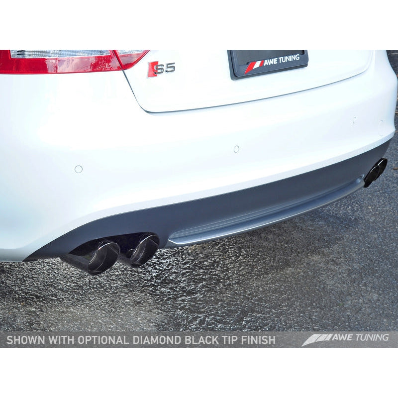 AWE Tuning B8 / B8.5 S5 Cabrio Touring Edition Exhaust - Resonated - Diamond Black Tips