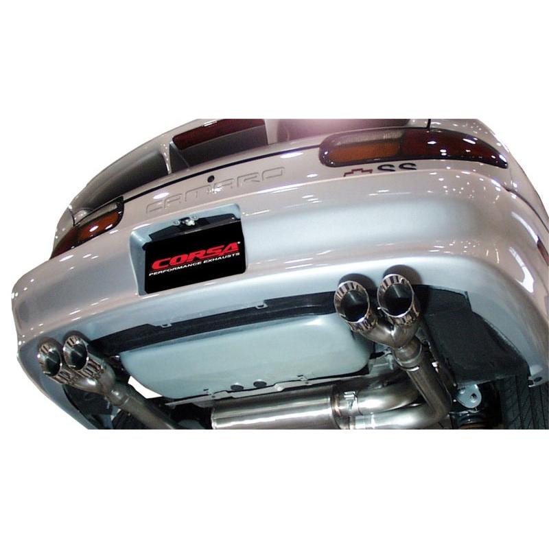 Corsa Sport Cat-Back Exhaust (Polished Tips) - 1998-2002 Chevrolet Camaro Convertible Z28 5.7L V8