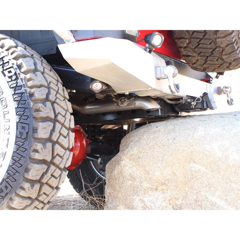 aFe Scorpion Exhaust System, Cat Back Aluminized Hi-Tuck 07-14 Jeep Wrangler JK Unlimited V6 3.6/3.8