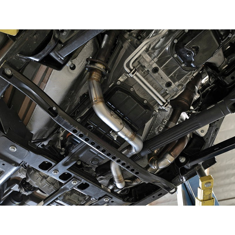 aFe POWER Twisted Steel Y-Pipe 2-1/4in 409 SS Exhaust System 2018 Jeep Wrangler (JL) V6-3.6L