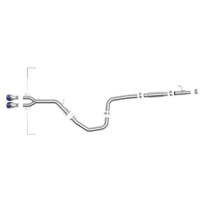 aFe Takeda Exhaust Cat-Back 19-20 Hyundai Veloster 304SS Blue Flame Dual Tips Exhaust