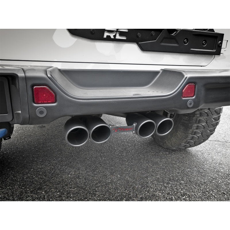aFe Rebel Series 2.5in. 304 SS C/B Exhaust System 2018 Jeep Wrangler (JL) V6-3.6L - Black Tip