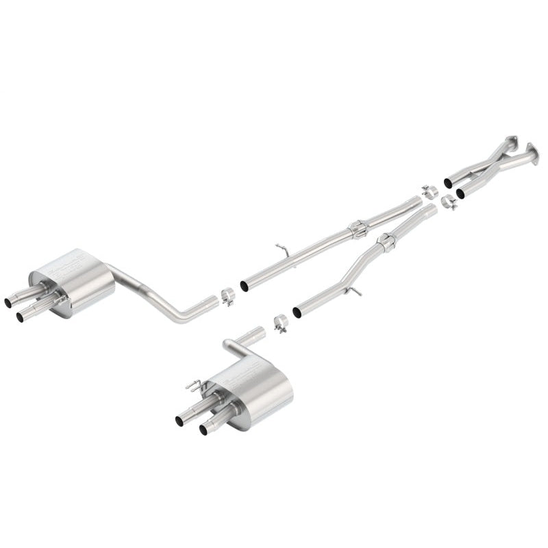 Borla 2018 Kia Stinger 3.3L V6 Turbo 2.25in Pipe Dia Dual Split Rear Exit S-Type Cat-Back Exhaust - T1 Motorsports