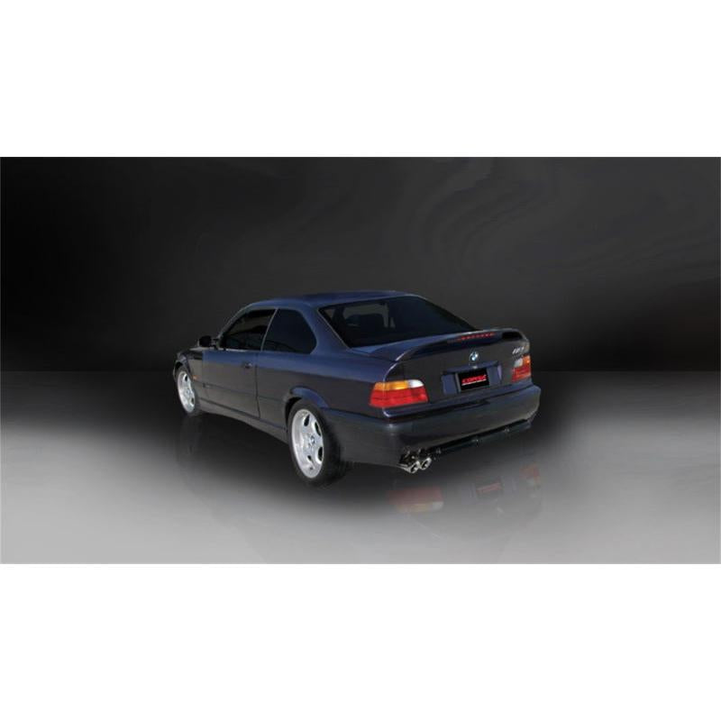 Corsa Sport Cat-Back Exhaust (Polished Tips) - 1992-1999 BMW 325, 328, M3 E36