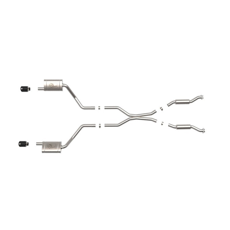 aFe MACH Force-Xp 304 SS Cat-Back Exhaust System w/ Black Tip - 11-22 Dodge Durango