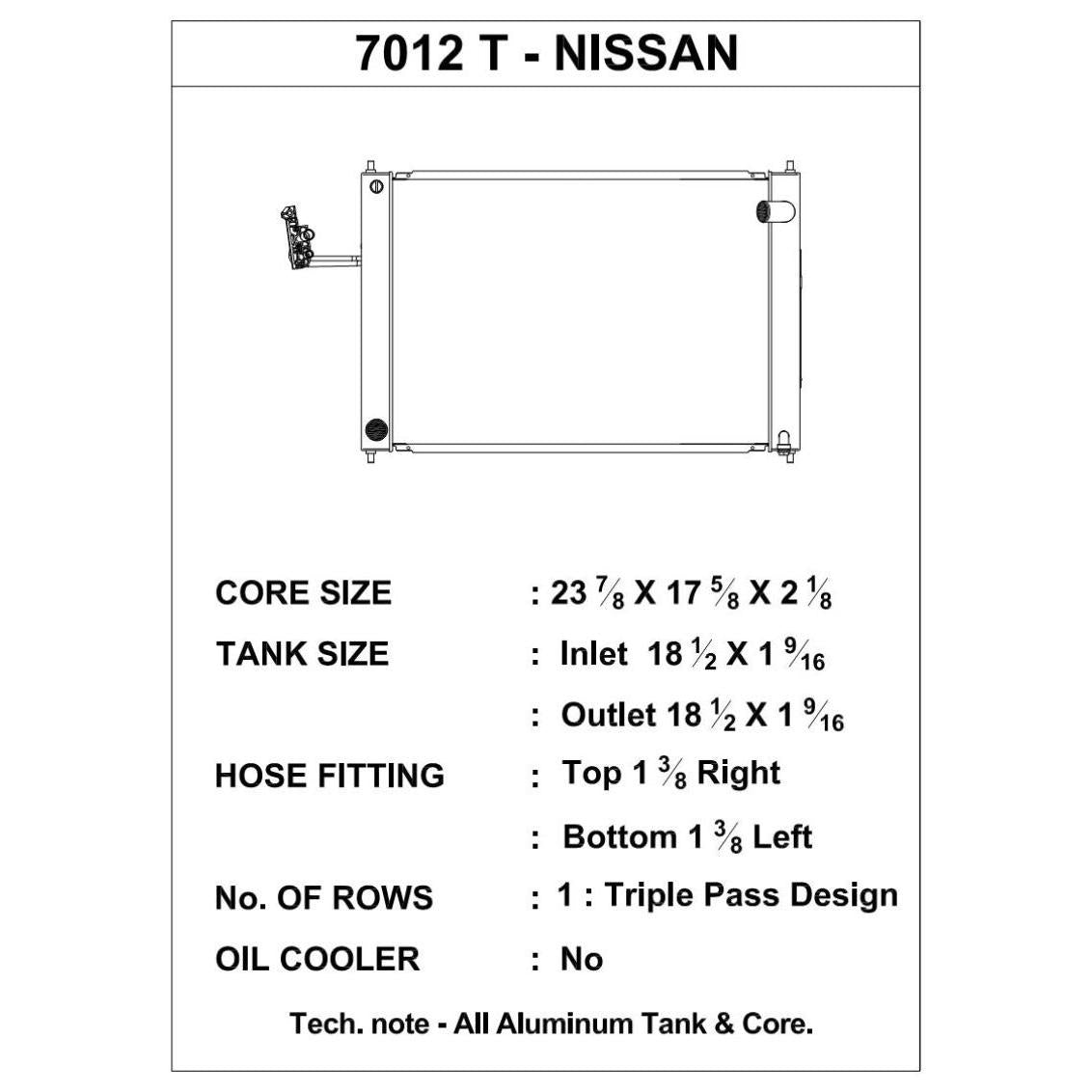 CSF 08-17 Nissan 370Z M/T Radiator - T1 Motorsports