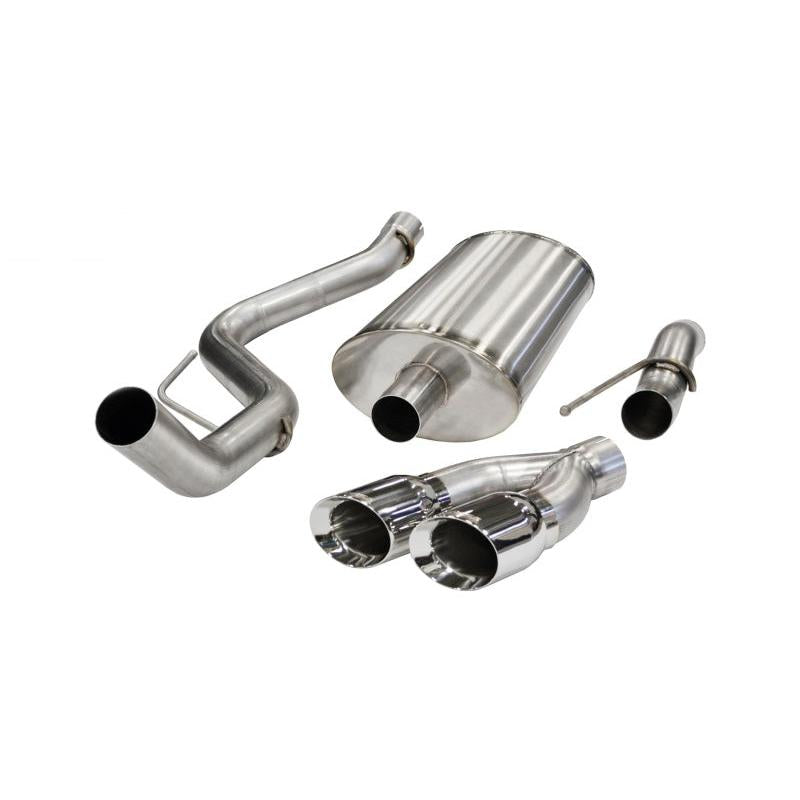 Corsa Sport Cat-Back Exhaust w/ Polished Tips - 2011-2014 Ford F-150 Raptor 6.2L V8