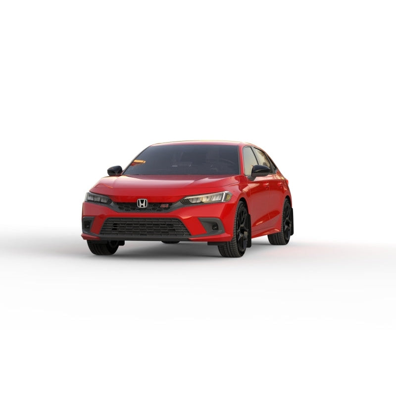 Rally Armor 2022 Honda Civic (Incl. Si/Sport/Touring) Black UR Mud Flap w/ White Logo