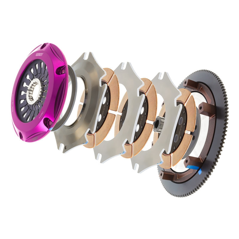 Exedy 2002-2005 Subaru Impreza WRX H4 Hyper Triple Cerametallic Clutch Rigid Disc Pull Type Cover - T1 Motorsports