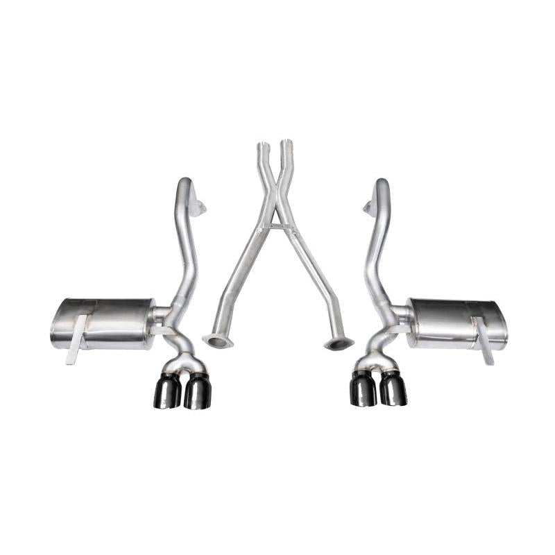 Corsa Xtreme 2in Cat-Back Exhaust (Black Twin 3.5" Tips) - 1997-2004 Chevrolet Corvette C5 Z06 5.7L V8