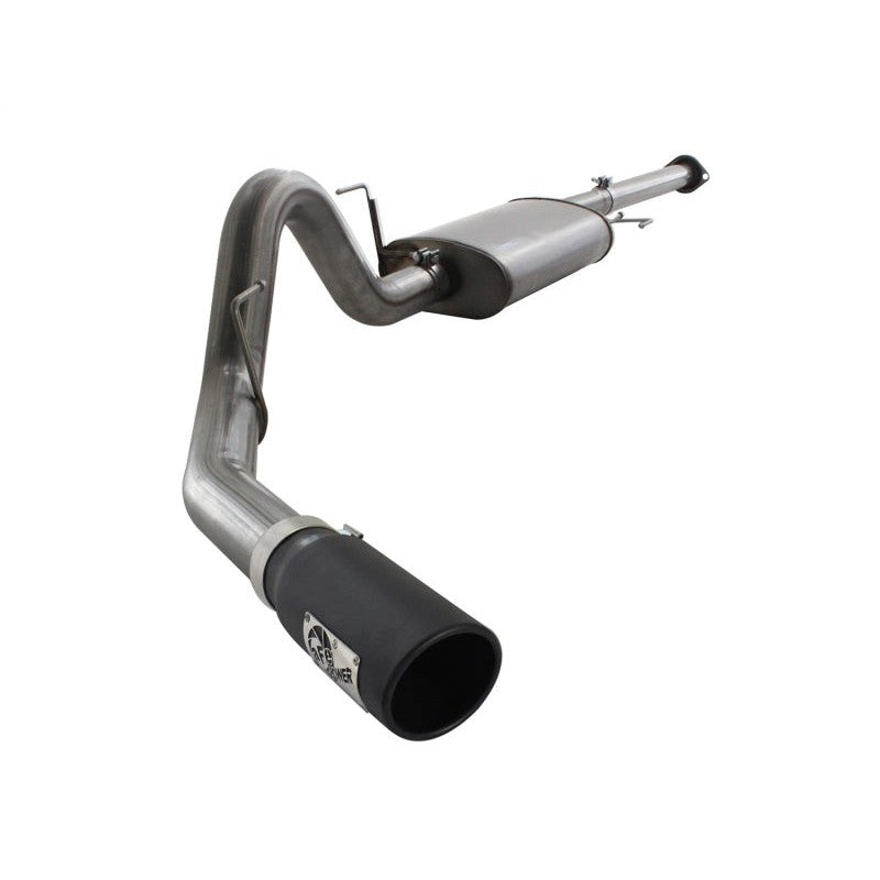 aFe MACHForce XP Exhausts Cat-Back SS 409 EXH Wrinkle Black CB Ford F-150 11-12 V6-3.5L (tt)