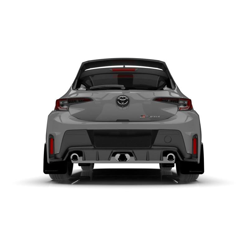 Rally Armor 2023 Toyota GR Corolla Black UR Mud Flap w/ Dark Grey Logo