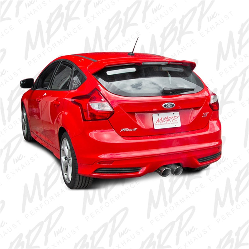 MBRP 13-14 Ford Focus ST 2.0L EcoBoost Dual Center Outlet AL 3in Cat Back - T1 Motorsports